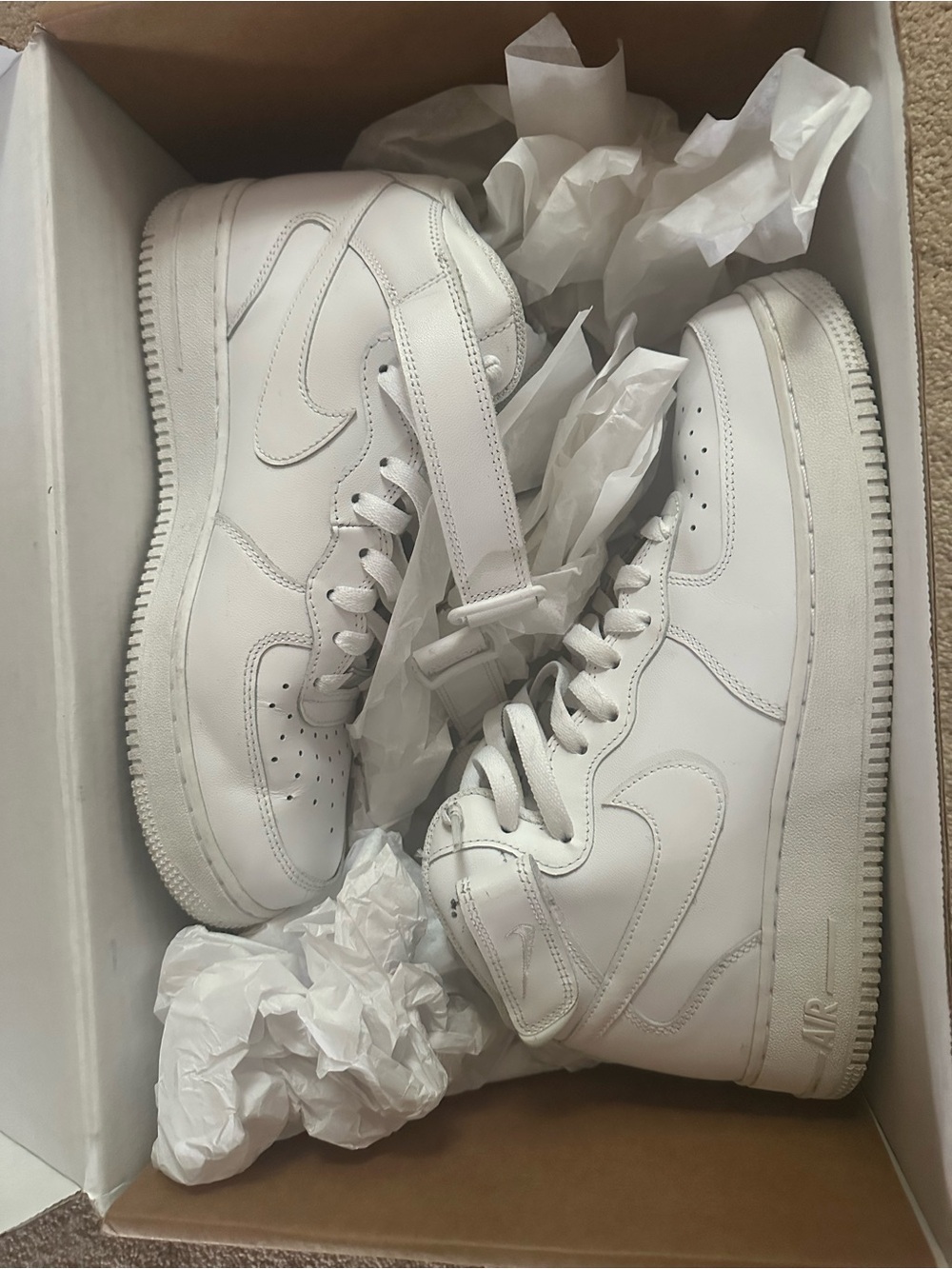 Nike Men’s White High-Top Sneakers
